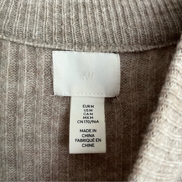 H&M | rib knit wool blend oversized tunic sweater - Picture 3 of 8